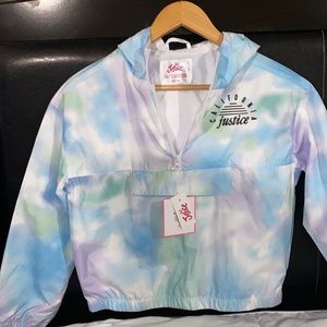 Justice Girls Multi-Colored Windbreaker